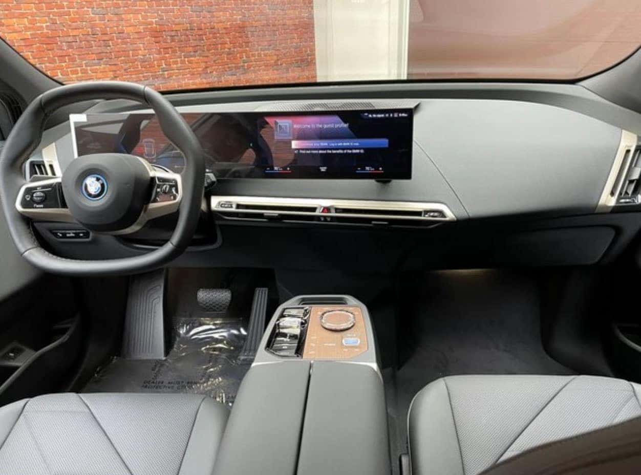 2023 iX xDrive50 interior of vehicle