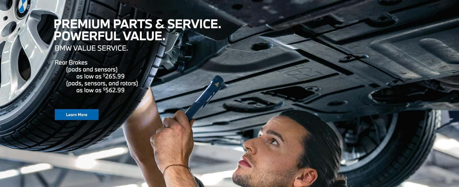 BMW value service near me, rear brakes