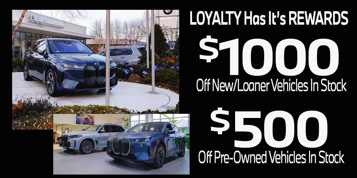 BMW $1K loyalty offer