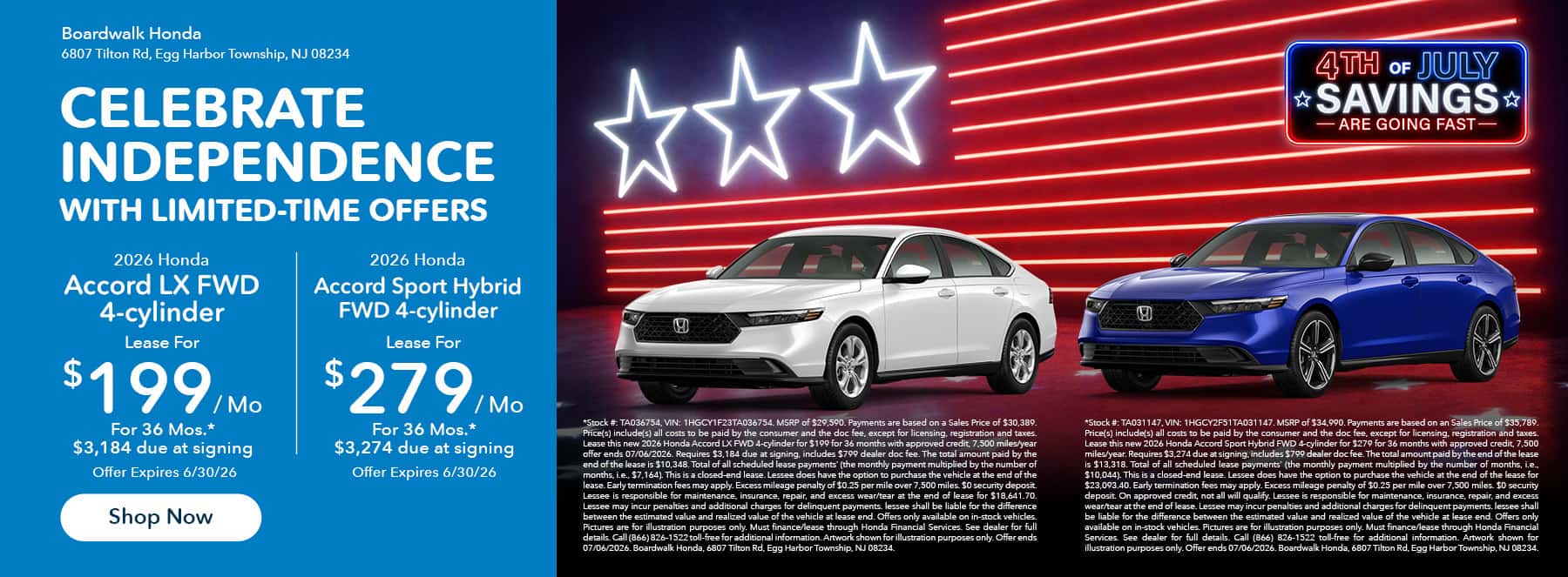 Accord offers