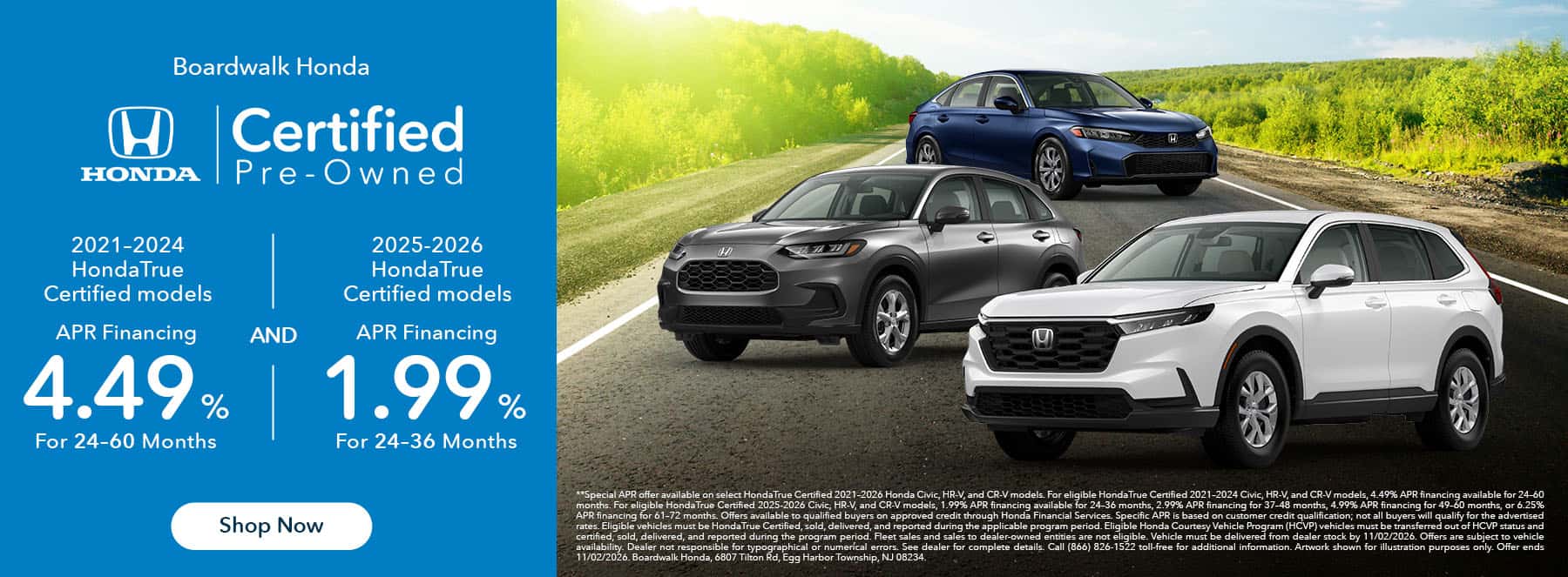 Honda CPO Sales Event