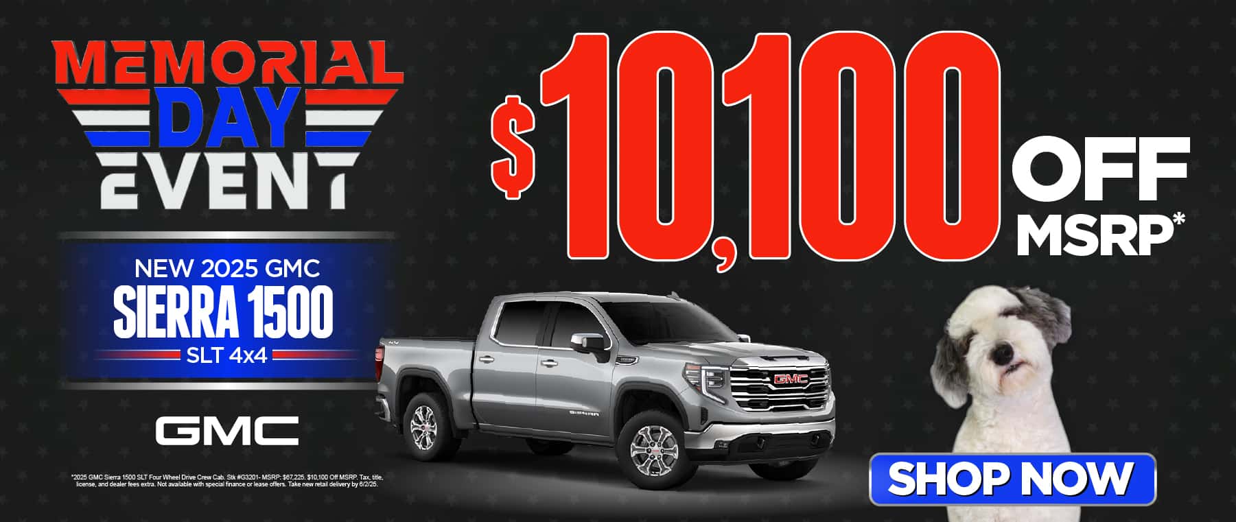NEW 2025 GMC SIERRA 1500 SLT 4x4 $10,100 OFF MSRP*