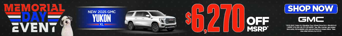 NEW 2025 GMC YUKON XL $6,270 OFF MSRP*