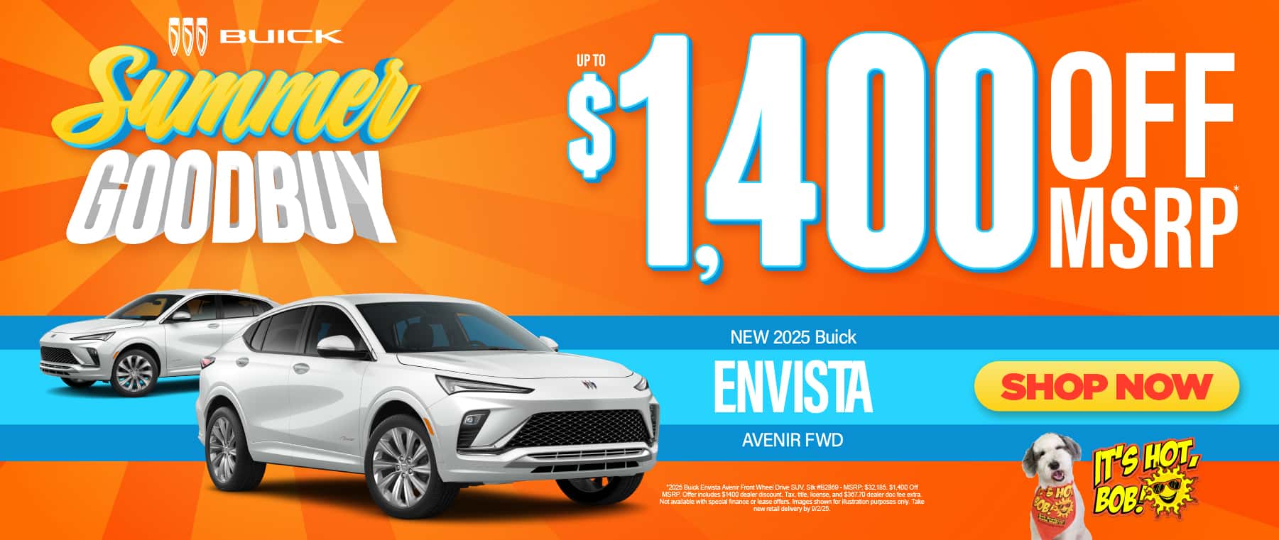 NEW 2025 BUICK ENVISTA AVENIR FWD UP TO $1,400 OFF MSRP*