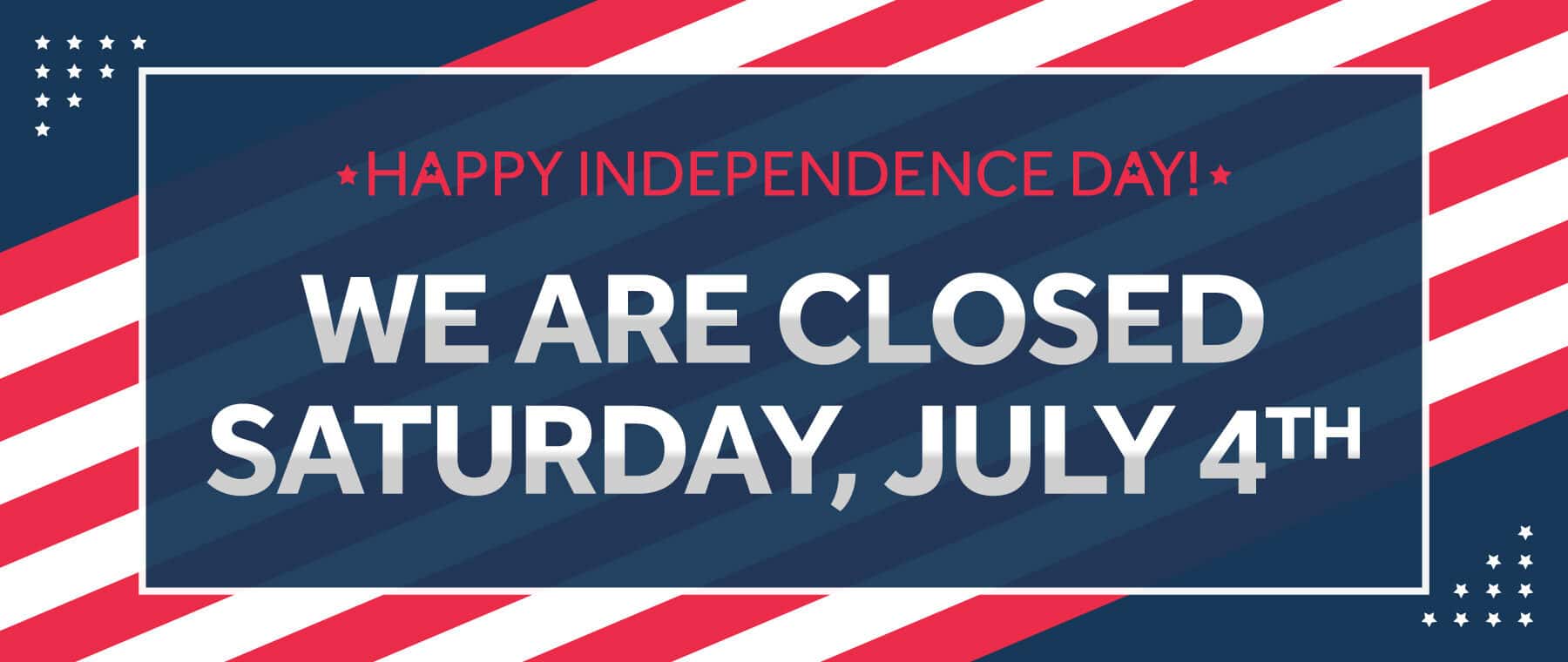 closed July 4