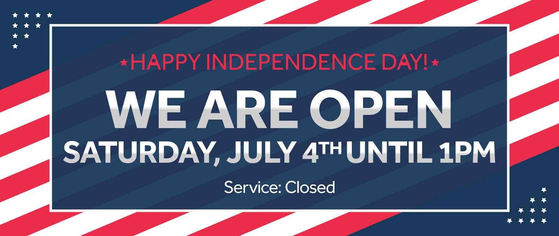 Open July 4
