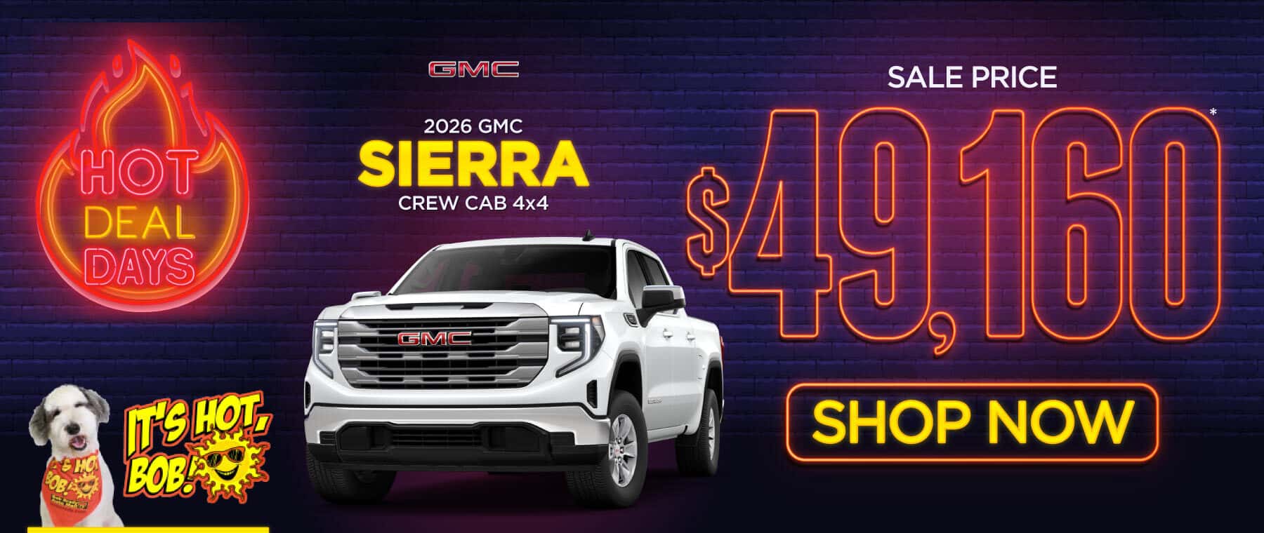 2026 GMC Sierra Crew Cab 4x4 Sale Price $49,160*