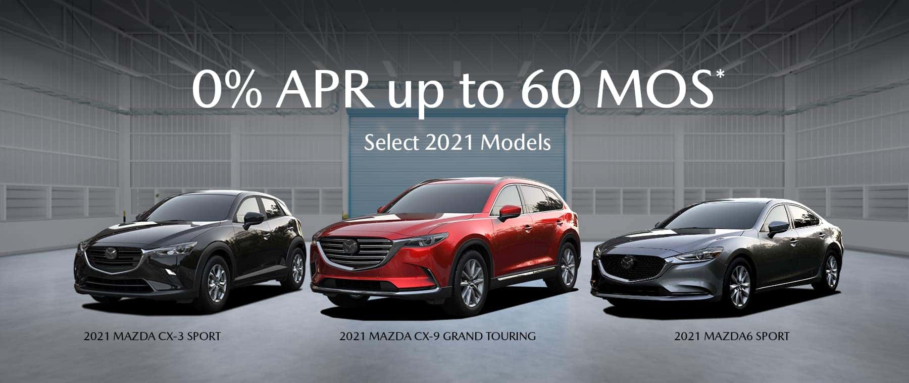 0% APR up to 60 Mos. on select 2021