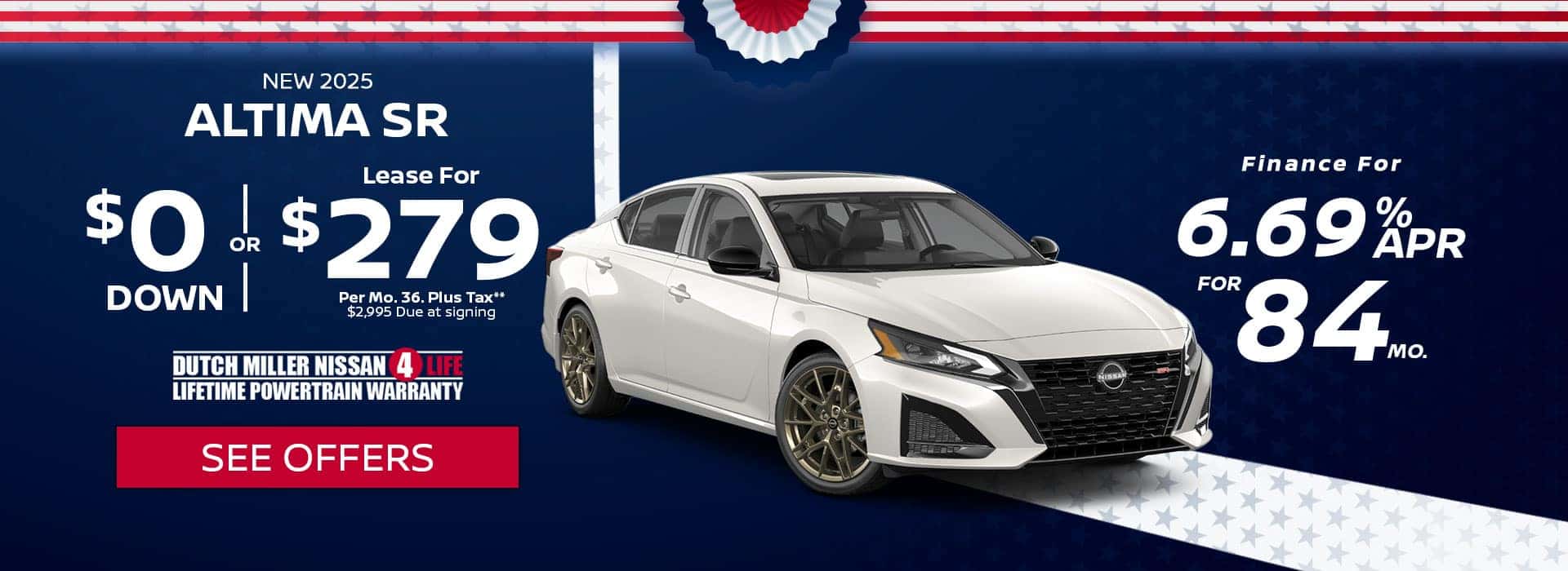 Nissan Altima SR lease special