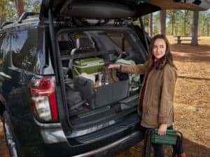 Loading up School Gear in the Chevy Tahoe