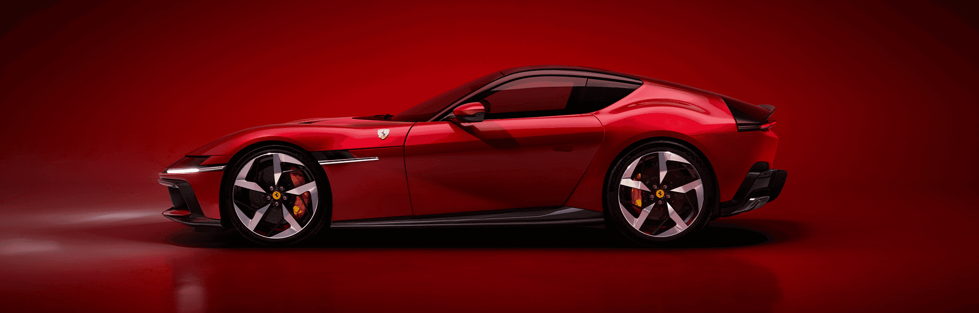 Ferrari 12cilindri side view red