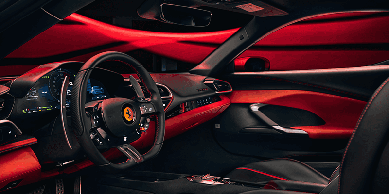 Ferrari 296 GTB interior