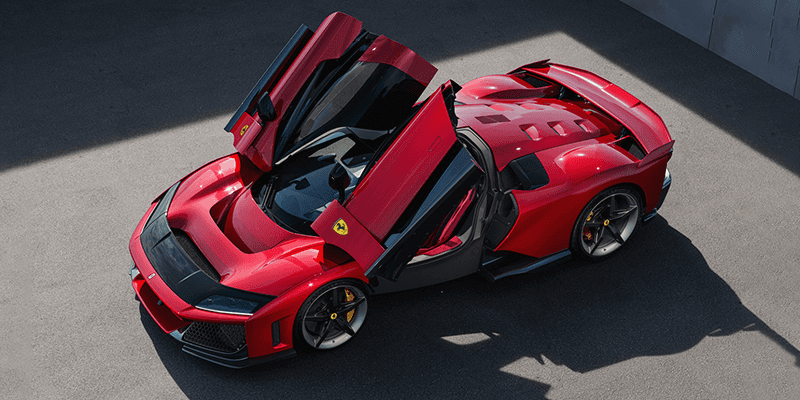 Ferrari F80 doors open