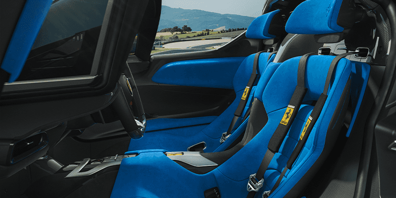 Ferrari Daytona SP3 seat view