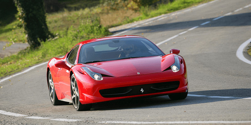red ferrari 458 italia
