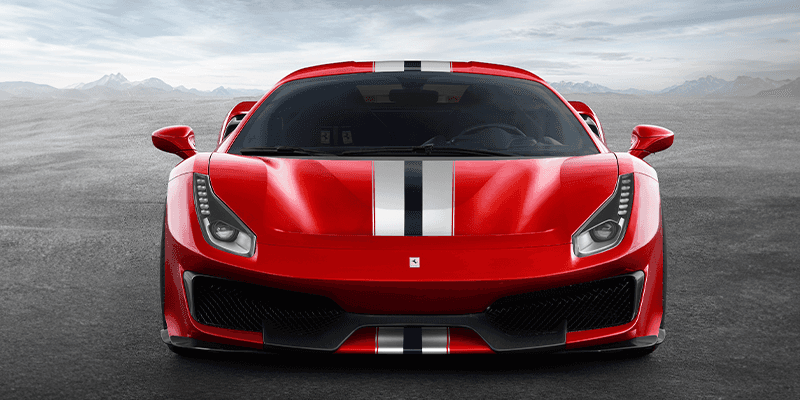Ferrari 488 Pista red