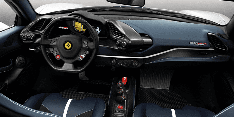 Ferrari 488 Pista Spider interior
