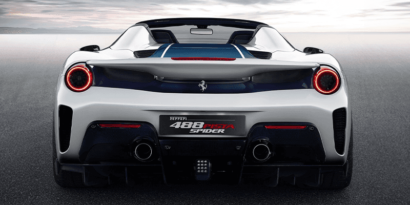 Ferrari 488 Pista Spider rear