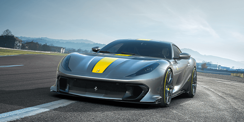 Ferrari 812 Competizione on the track