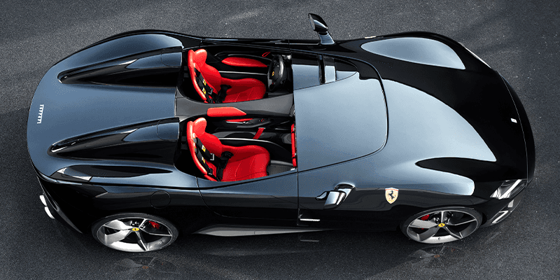 Ferrari Monza SP2 top view