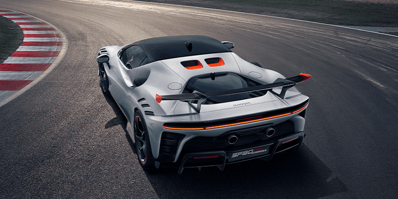 Ferrari SF90 XX Stradale on the track