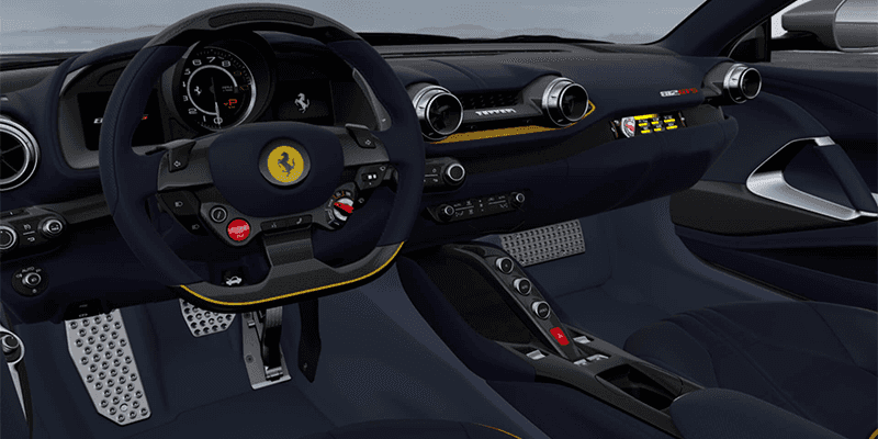 ferrari 812 gts dashboard
