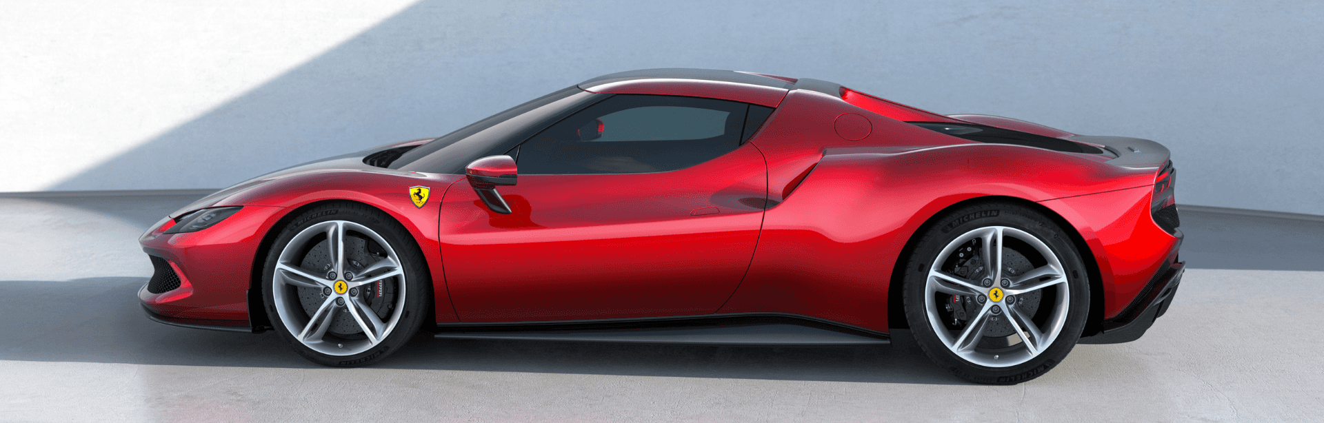 Ferrari 296 GTB side view