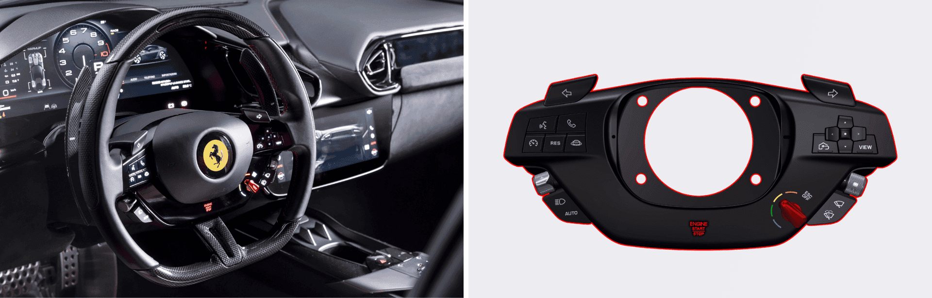 Ferrari Steering Wheel Retrofit