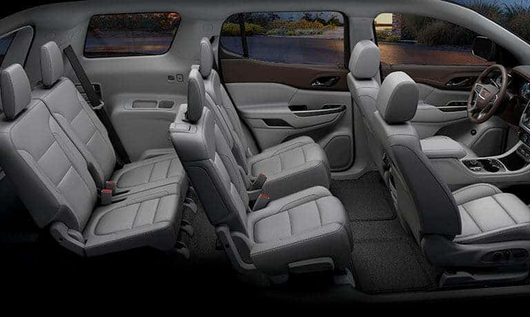 2021 GMC Acadia Interior Side View Cut Away