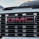 Front grille on a black 2025 GMC Sierra 2500 HD for sale