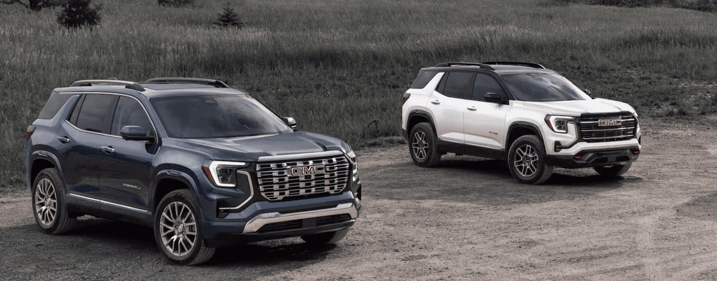 Two 2025 GMC Terrain parked side by side