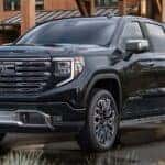 A black 2026 GMC Sierra 1500 Denali parked for sale near Geneva