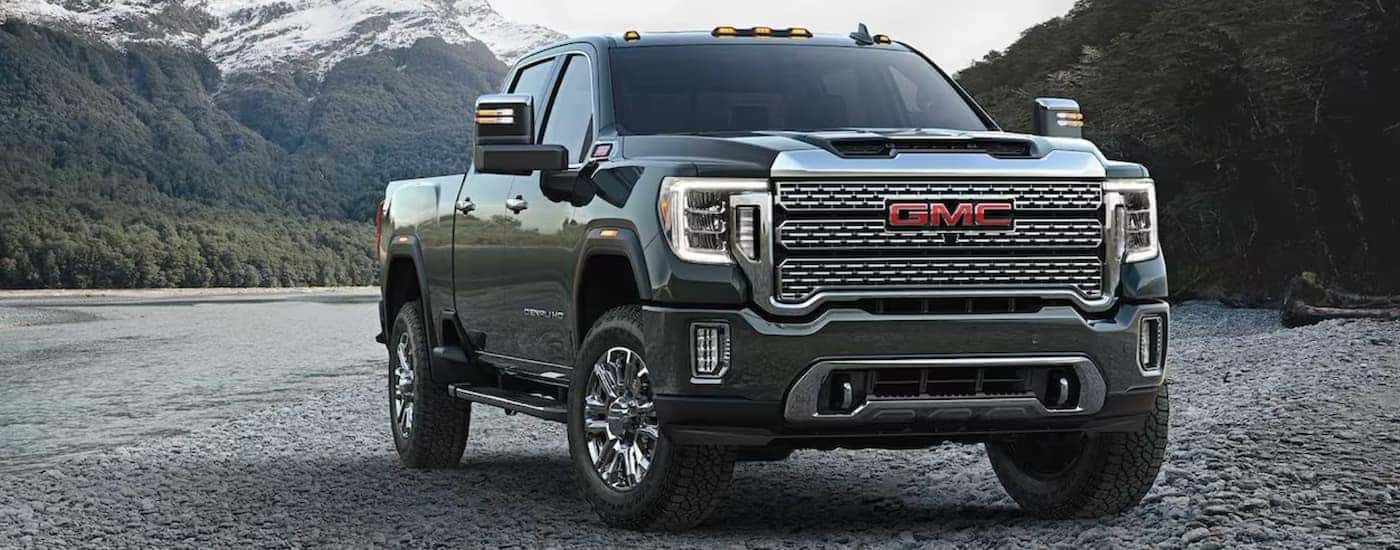 Grey 2023 GMC Sierra 2500 HD parked at an angle