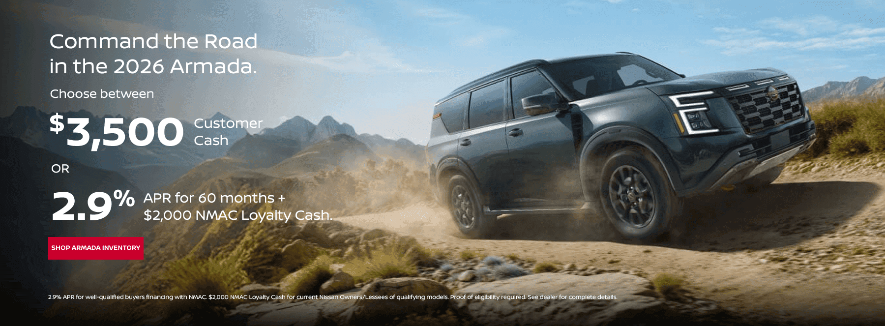 Command the Road in the 2026 Armada.
