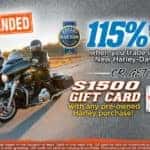 115% Kelley Blue Book Value on Trade or $1500 Gift Card on Pre-Owned Purchase