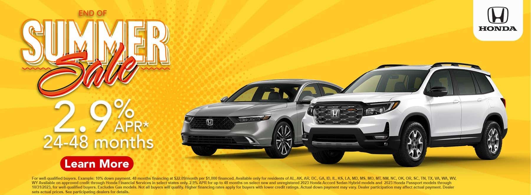 2.9 for Accord and Passport