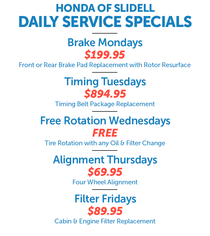 Service Specials Poster