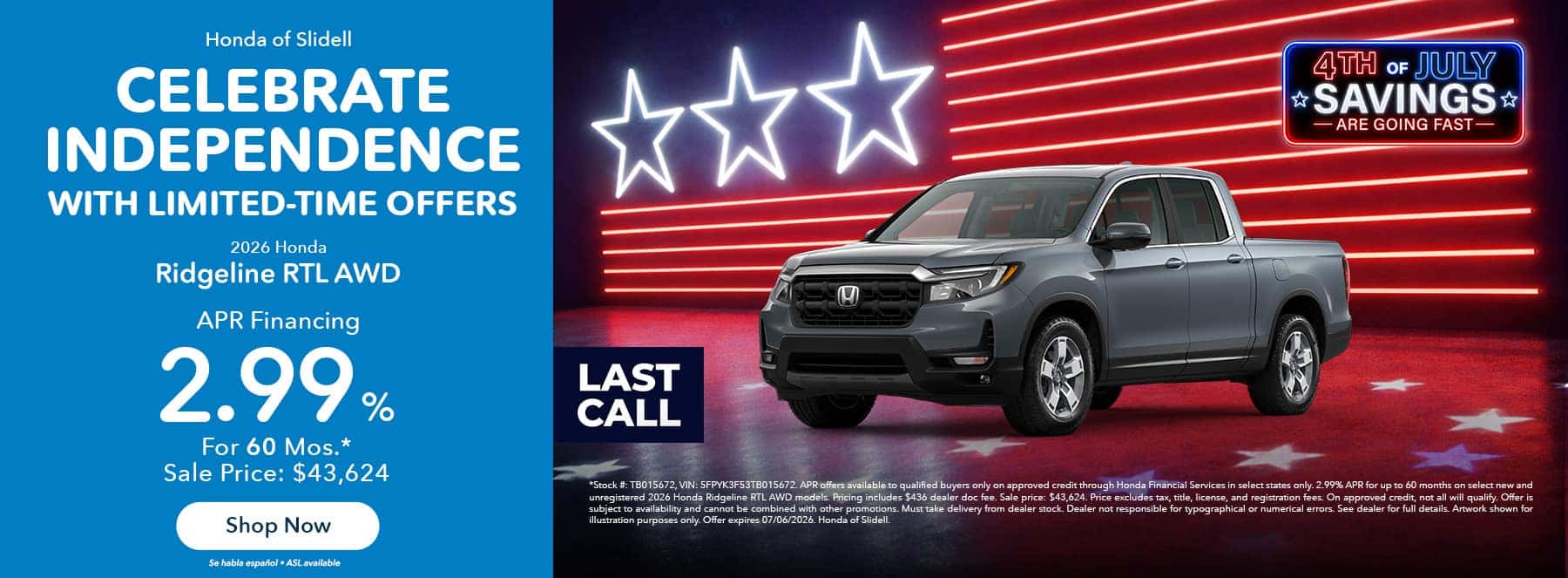 Ridgeline RTL