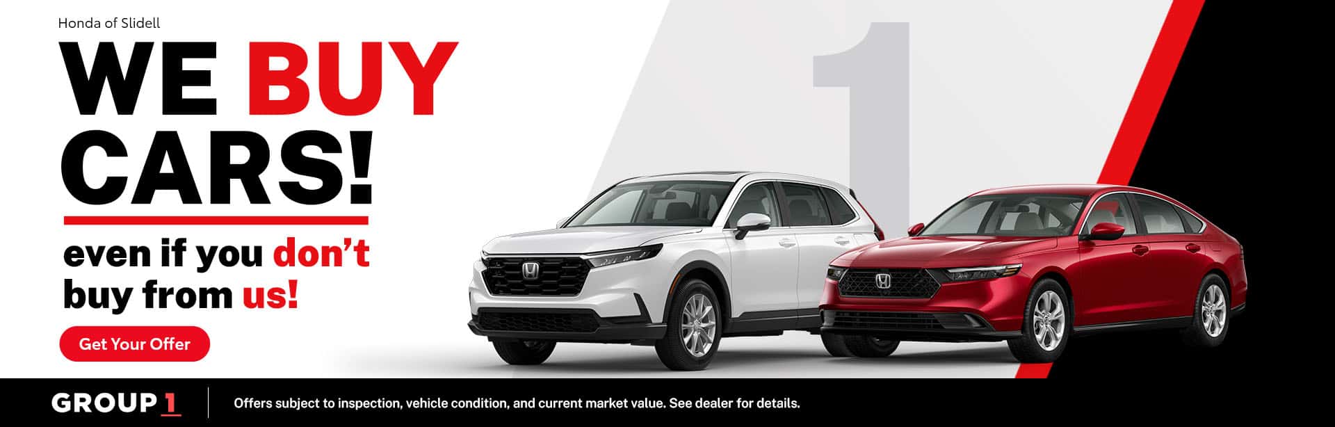 We Buy Cars Banner