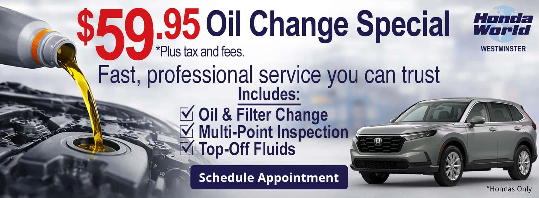 Honda Oil Change Special Offer