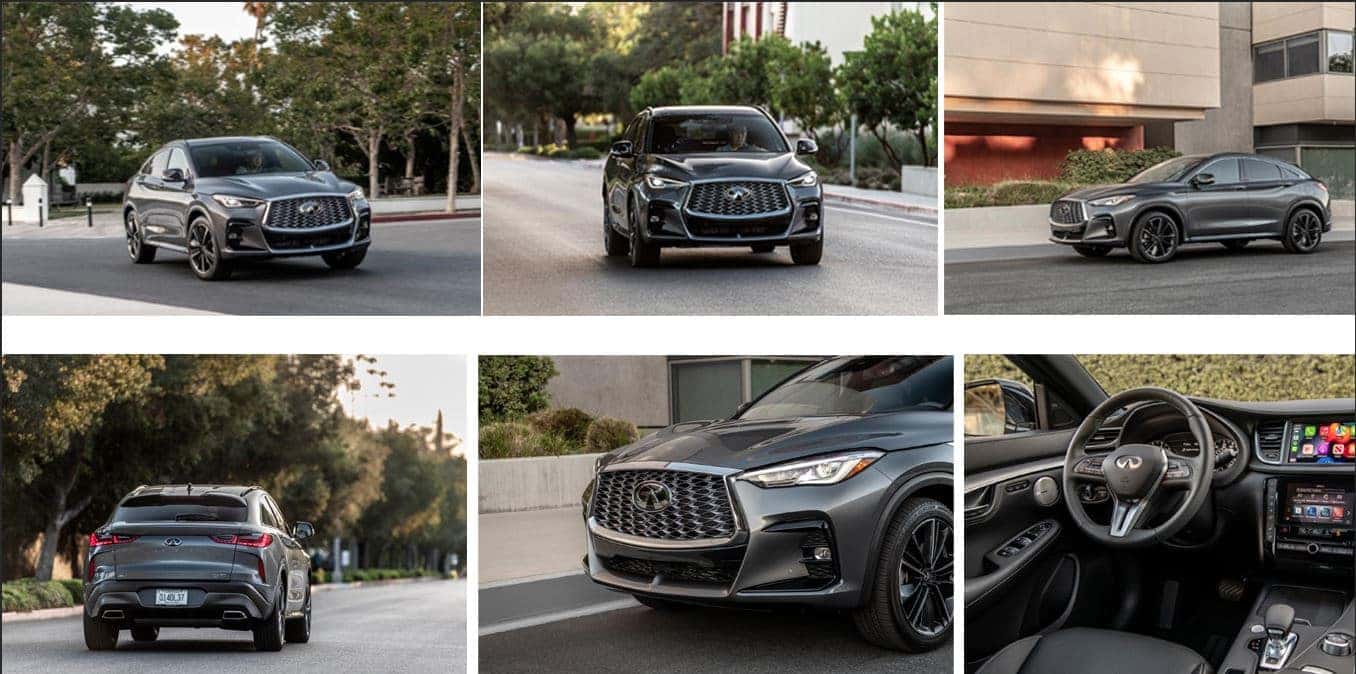 Collage of 2023 INFINITI QX55