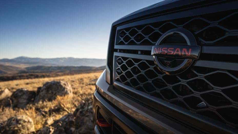 2023 Nissan Titan side front angle with mountains in background | Photo Courtesy: Nissan