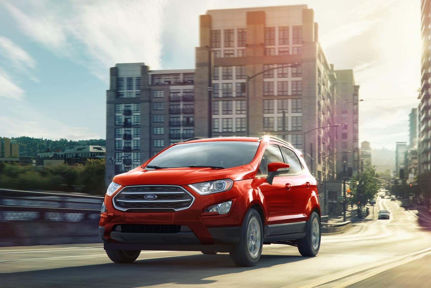 2022 Ford EcoSport SE SUV shown in Race Red