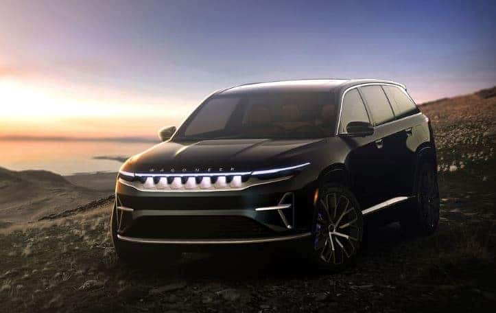 Black Electric Wagoneer S at Dusk | Photo courtesy: Stellantis