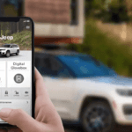 Image of Jeep Uconnect mobile app is use