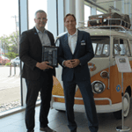 Hein Schafer and Brian Kelly Presented with Volkswagen Wolfsburg Crest Club Award for 2022