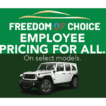 Employee Pricing at Kelly Jeep in Lynnfield, MA