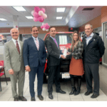 Group photo of Nissan team and Kelly Nissan of Lynnfield earning 2025 Nissan Award of Excellence