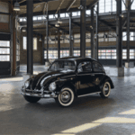 Black Volkswagen Beetle as part of Volkswagen of America 70th Anniversary
