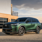 Green 2026 INFINITI QX60 parked outside